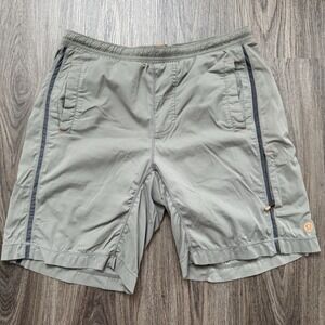 Lululemon Light Green Khaki Lined Drawstring 9" Pace Breaker Shorts Medium